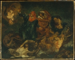 Copy after Delacroix's "Bark of Dante" by Edouard Manet