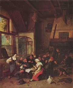 Country Inn by Cornelis Dusart