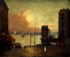 Cumulus Clouds, East River by Robert Henri