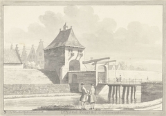 De IJsselpoort in Oudewater by Hendrik de Winter