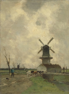 De Molen by Johan Hendrik Weissenbruch