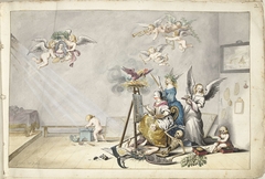 De overwinning van de Schilderkunst over de Dood by Gesina ter Borch