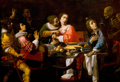 Death Comes to the Banquet Table (Memento Mori) by Giovanni Martinelli