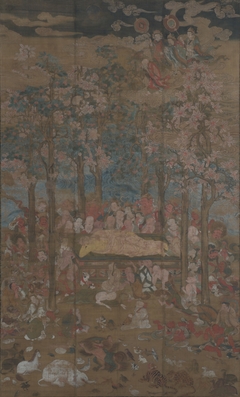 Death of the Historical Buddha (Nehan-zu) by anonymous painter