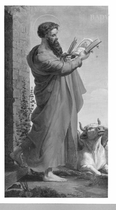 Der Evangelist Lucas mit dem Stier by Alfred Rethel