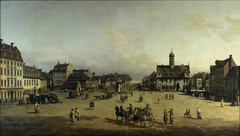 Der Neustädter Markt in Dresden by Bernardo Bellotto