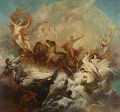 Der Sieg des Lichtes über die Finsternis by Hans Makart