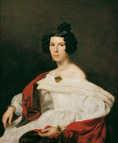 Die Frau des Hofbeamten Josef von Stadler by Ferdinand Georg Waldmüller