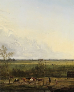 Distant View of the Meadows at ’s-Graveland by Pieter Gerardus van Os