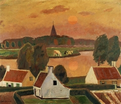 Dorpsgezicht by Gustave De Smet