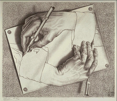 Drawing Hands by M. C. Escher