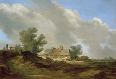 Dune Landscape with Cottage and Figures by Jan van Goyen