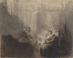 Een ziekbed by Christoffel Bisschop