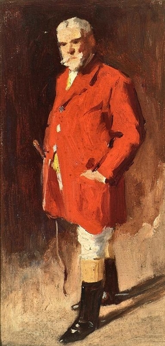 Elderly Bearded Gentleman In Hunting Attire - Sir George Reid - ABDAG008234 by George Reid