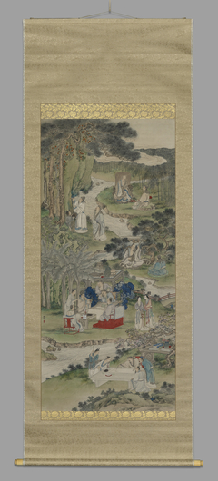 Elegant Gathering in the Western Garden by Tani Bunchō