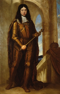 Emperor Leopold I in coronation armor by Guido Cagnacci