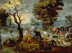 Entry into Noah's Ark by Jan van Kessel