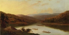 Flat Boat Men by Robert S. Duncanson