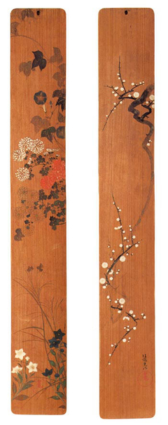 Flowers of Spring and Autumn by Ogata Kōrin