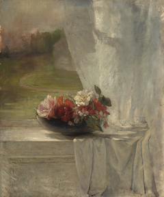 Flowers on a Window Ledge by John La Farge