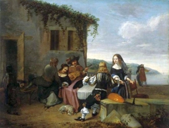 Genre scene. by Jacob van Loo