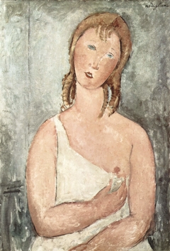 Girl in the shirt (Red-haired girl) by Amedeo Modigliani