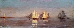 Gloucester Mackerel Fleet at Dawn by Winslow Homer