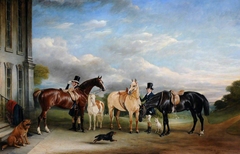 Grooms and Horses at Calke Abbey by John Ferneley