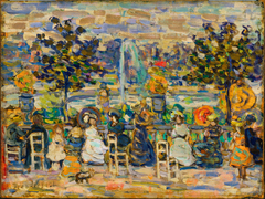 In Luxembourg Gardens by Maurice Prendergast