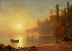 Indian Canoe by Albert Bierstadt