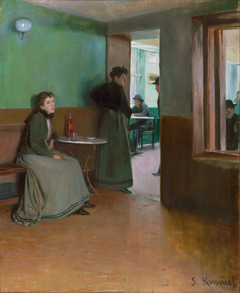 Interior of a Café by Santiago Rusiñol