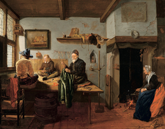 Interior of a Tailor's Workshop by Quirijn van Brekelenkam