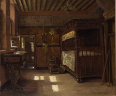 Interior of the Plantin-Moretus Museum by Henri de Braekeleer