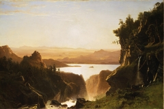 Island Lake, Wind River Range, Wyoming by Albert Bierstadt