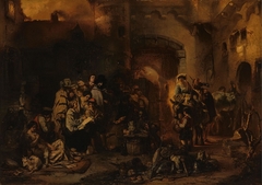 Jacques Callot and the Gipsies by Petrus Marius Molijn