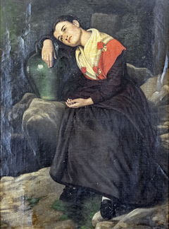 Jeune fille à la cruche by Bernard Benezet