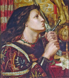 Joan of Arc Kissing the Sword of Deliverance by Dante Gabriel Rossetti