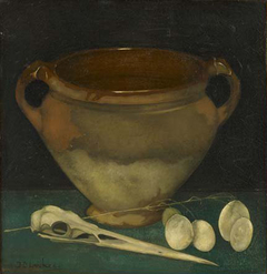 Keulse pot met reigersneb by Jan Mankes