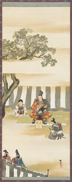 Kusunoki Masashige before the Battle at Minato River by Kamisaka Sekka