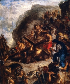 La montée au calvaire by Eugène Delacroix