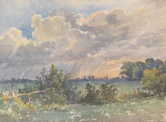 Landscape during Sunset by Friedrich Carl von Scheidlin