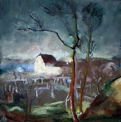 Landscape from Nałęczów. by Jan Wydra