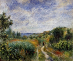 Landscape near Essoyes by Auguste Renoir