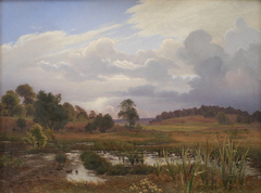 Landscape near the Forest Nordskoven, Jægerspris, Zealand by Vilhelm Kyhn