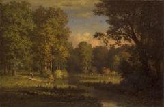 Landscape with a Stream by George Inness