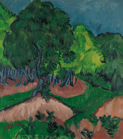 Landscape with Chestnut Tree by Ernst Ludwig Kirchner