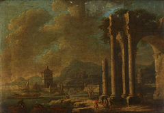 Landscape with Ruins by Leonardo Coccorante