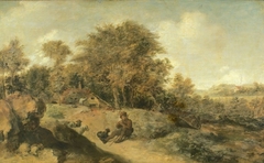 Landscape with Shepherd by Adriaen Brouwer