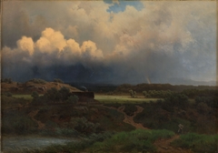 Landscape with stormy Sky by Joachim Frich