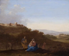 Landscape with the Rest on the Flight into Egypt by Cornelius van Poelenburgh